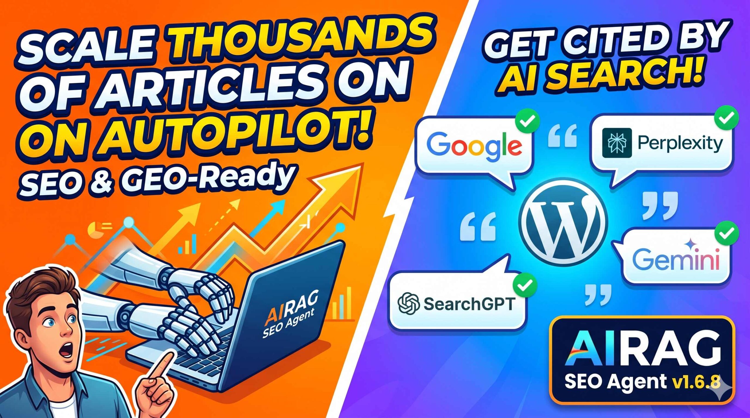 AIRAG SEO Agent dashboard overview thumbnail